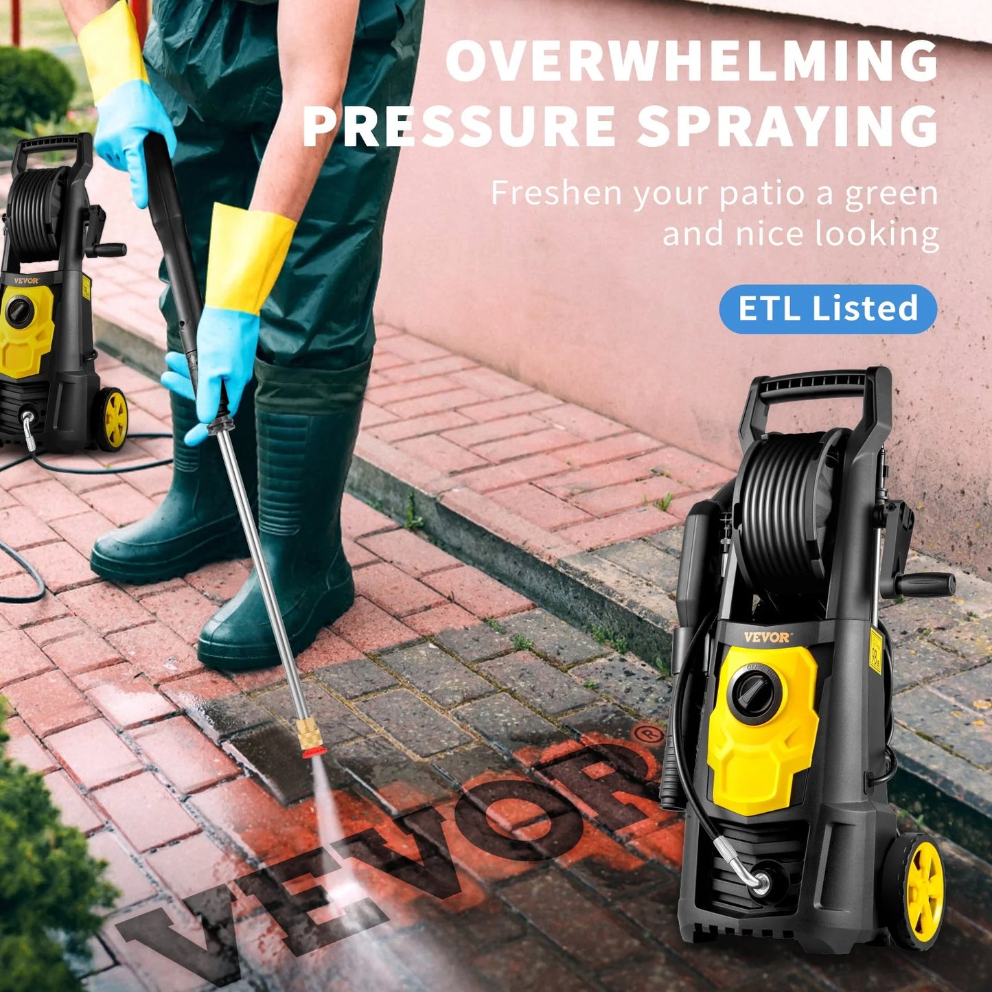 VEVOR Electric Pressure Washer, 2000 PSI