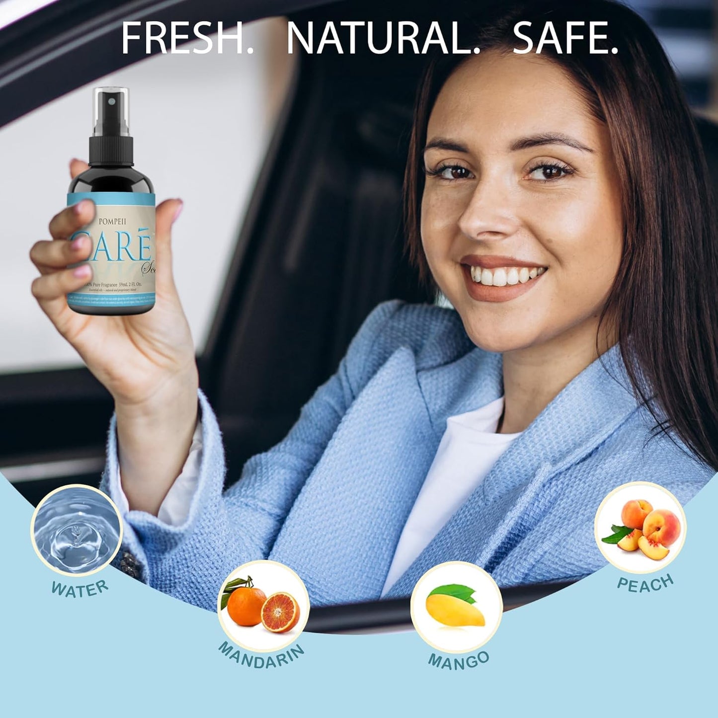 2Oz Automotive Air Fresheners (Pompeii Scent, 2 Pack)