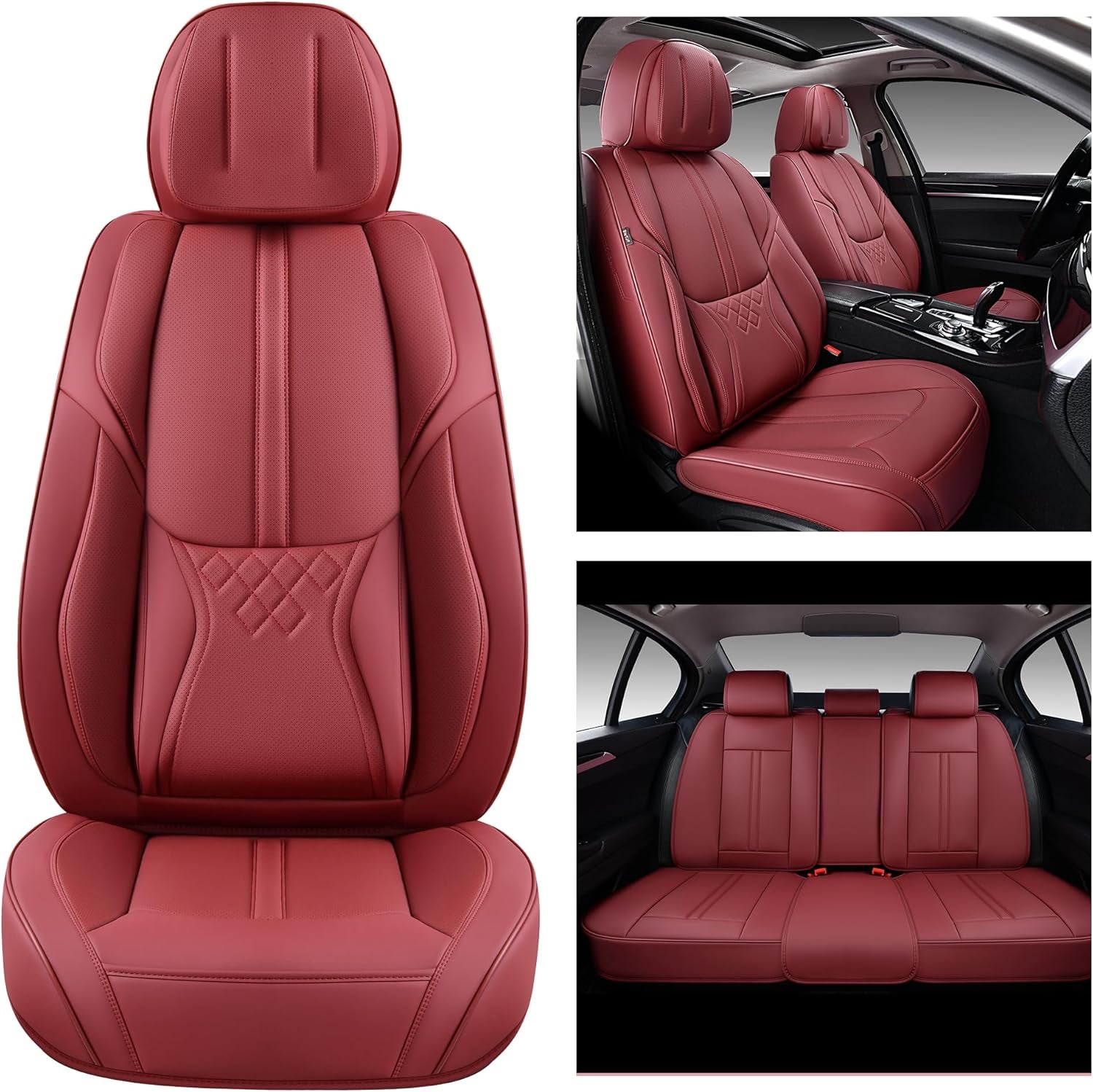 Car Seat Covers Full Set, Front and Rear Seat Covers