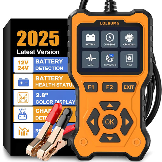 Car Battery Tester 12V 24V Load Tester,100-2000Cca 