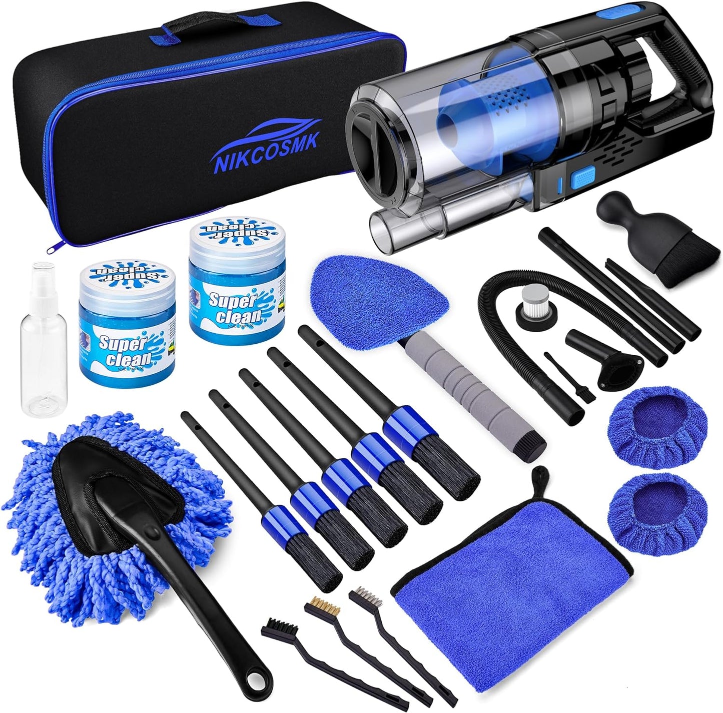 17Pcs Car Detailing Kit Interior Cleaner