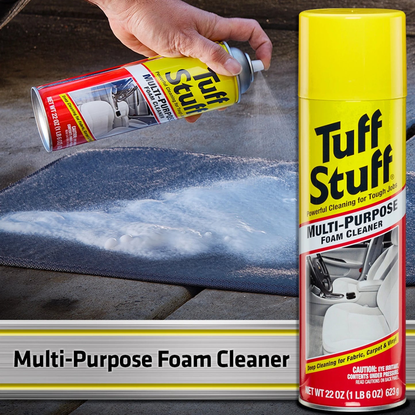 (2 Pack)  Multi Purpose Foam Cleaner, 22 Oz